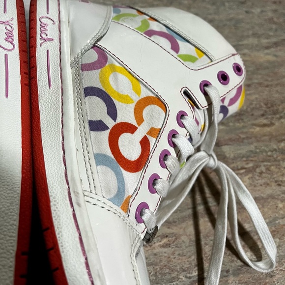 Coach Norra monogram C multicolored high top sneakers - Picture 9 of 16